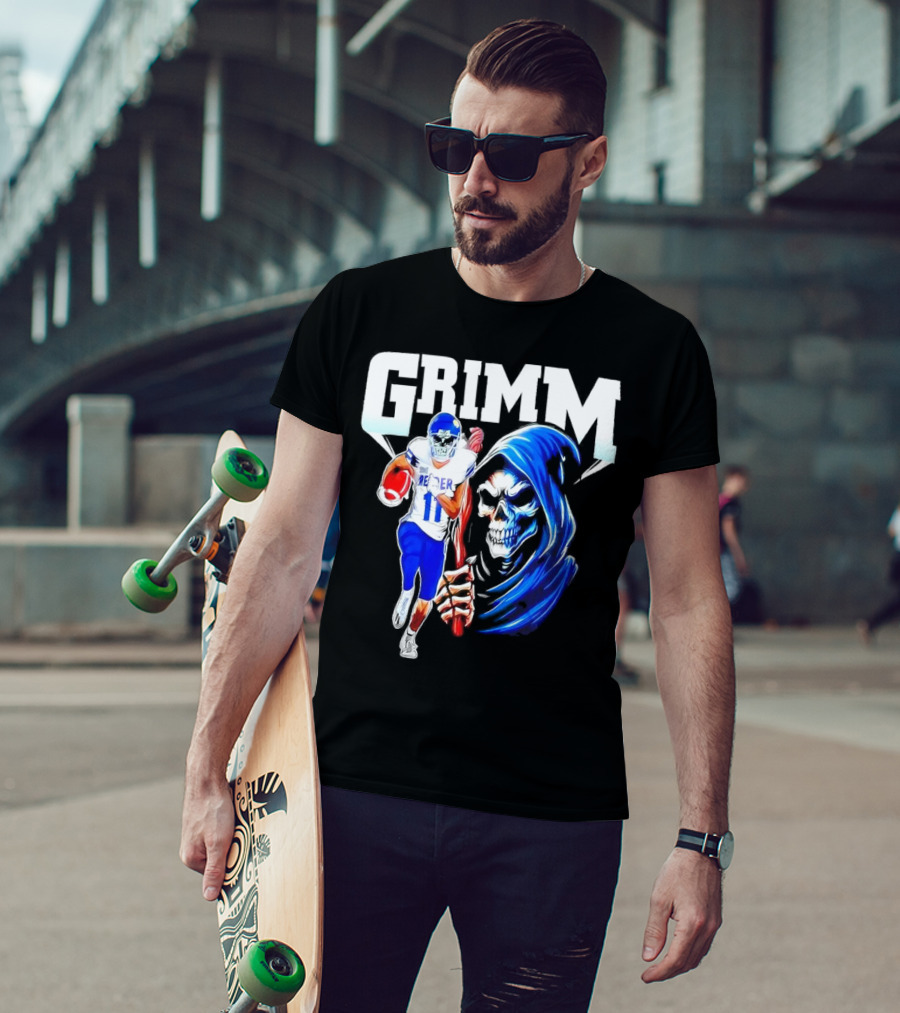 Grimm Reaper Kansas Jayhawks Football 11 Luke Grimm T-Shirt