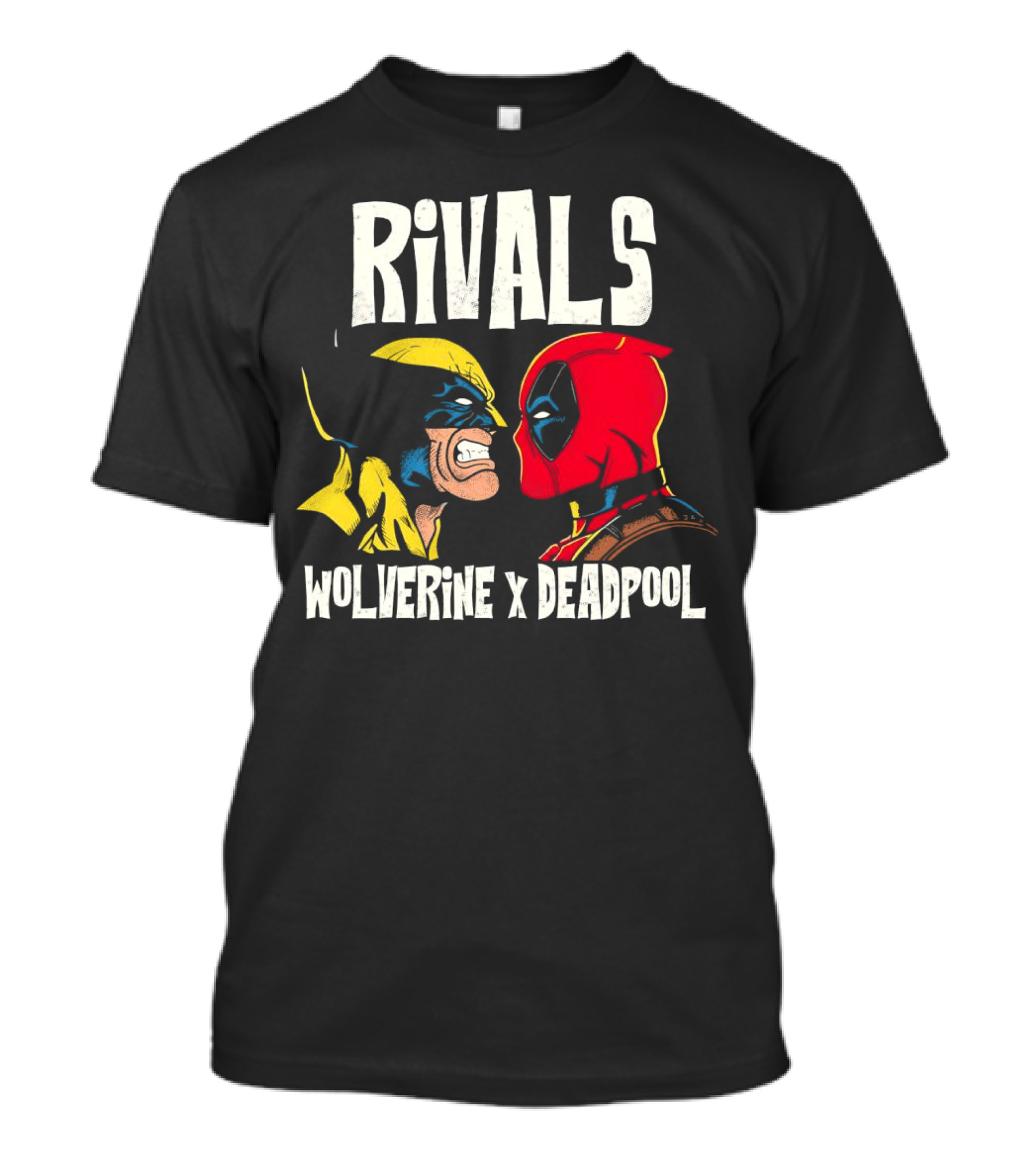 Rivals Wolverine X Deadpool Faceoff T-Shirt