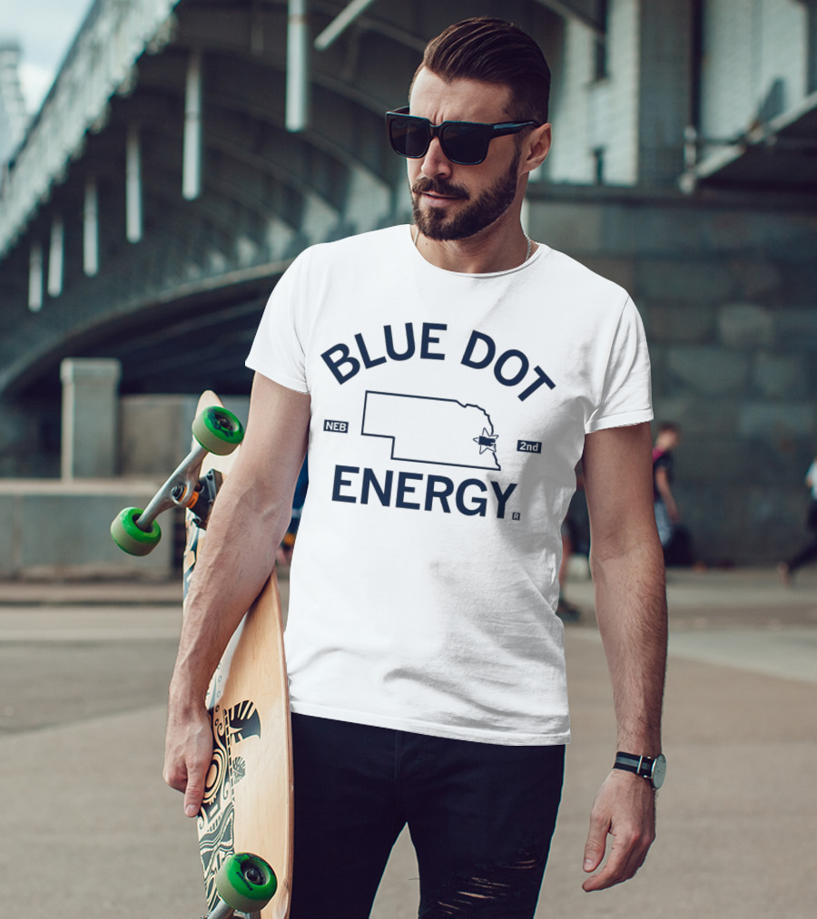 Blue Dot Energy Nebraska Neb 3rd State T-Shirt