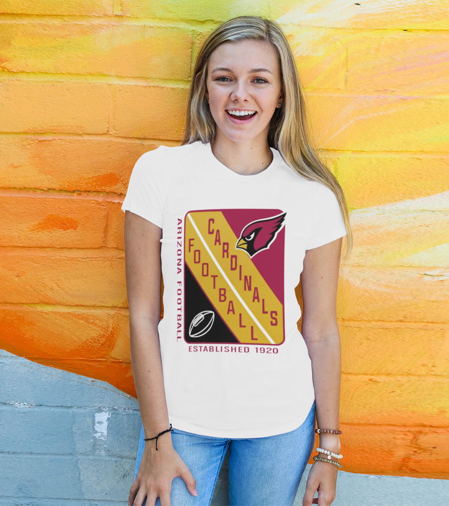 Arizona Cardinals Football Established 1920 Starter Shield T-Shirt