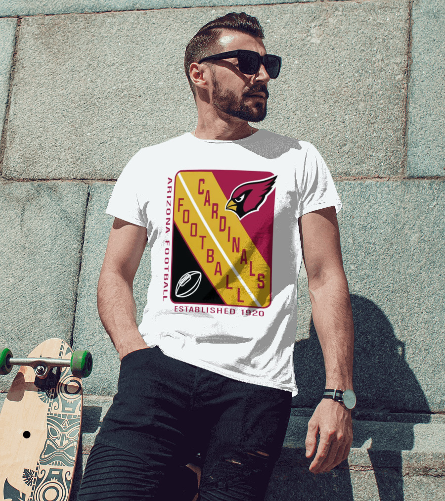 Arizona Cardinals Football Established 1920 Starter Shield T-Shirt