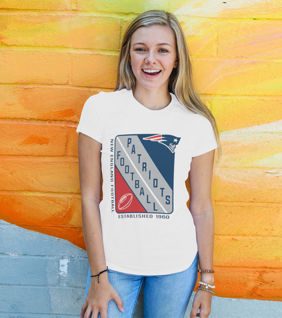 New England Patriots Football Established 1960 Shield T-Shirt