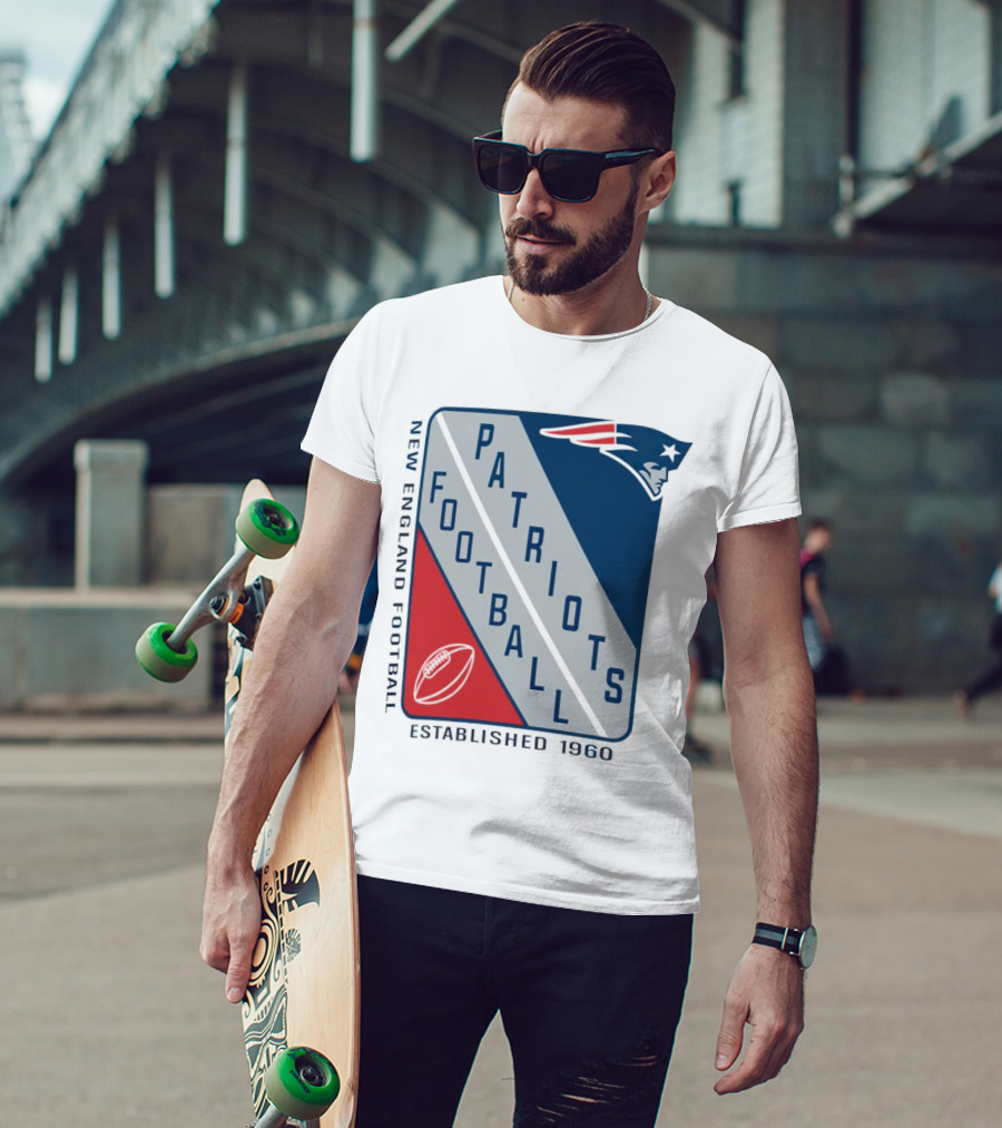 New England Patriots Football Established 1960 Shield T-Shirt
