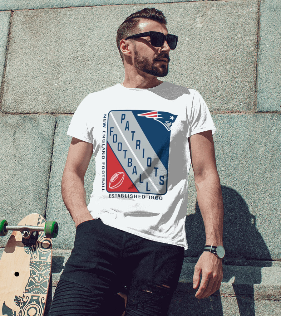 New England Patriots Football Established 1960 Shield T-Shirt