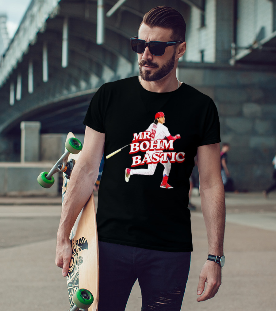 Philadelphia Phillies Alec Bohm Mr. Bohm Bastic Baseball Player T-Shirt