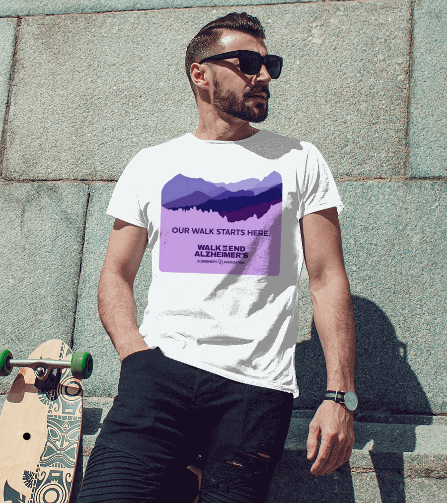 Our Walk Starts Here Walk To End Alzheimer’s Alzheimer's Association T-Shirt