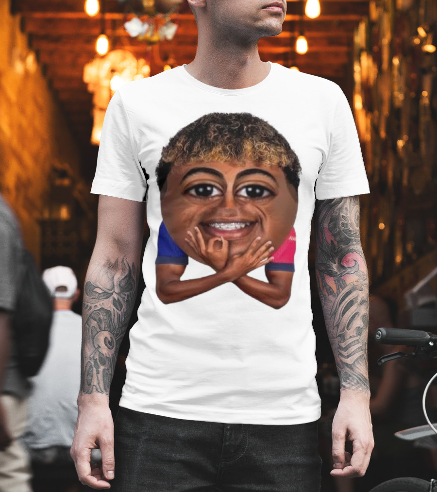 FC Barcelona Lamine Yamal Meme Big Head Funny Soccer Player T-Shirt