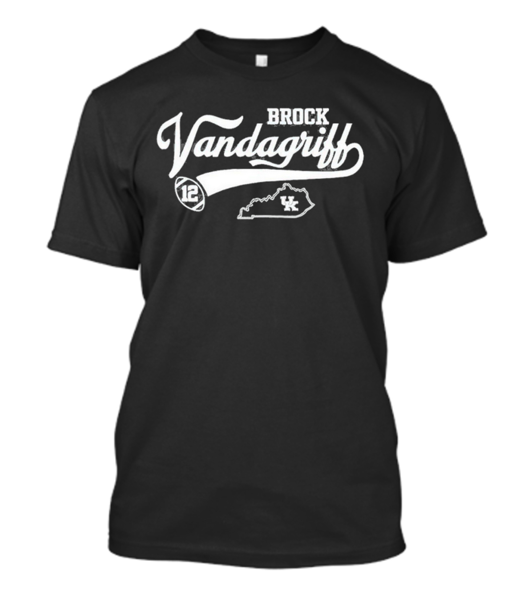 Brock Vandagriff Kentucky Wildcats 12 Flair Script UK T-Shirt