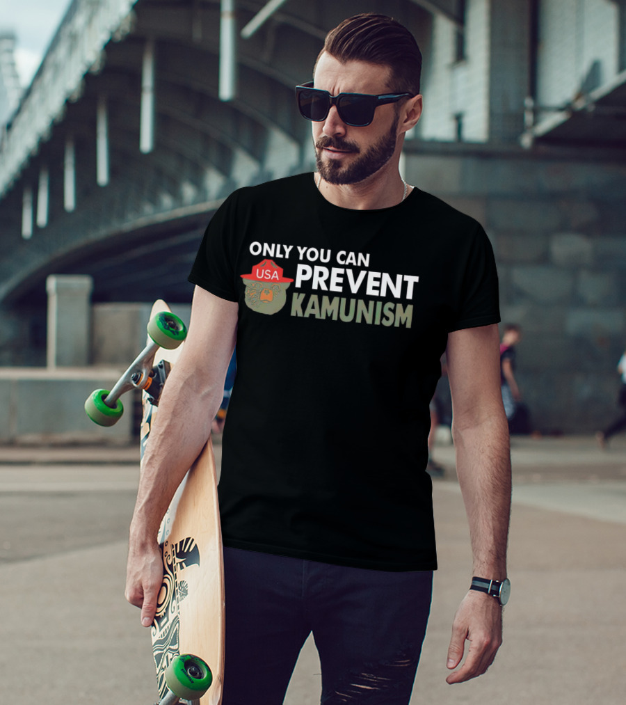 Only You Can Prevent Kamunism USA Bear Hat T-Shirt