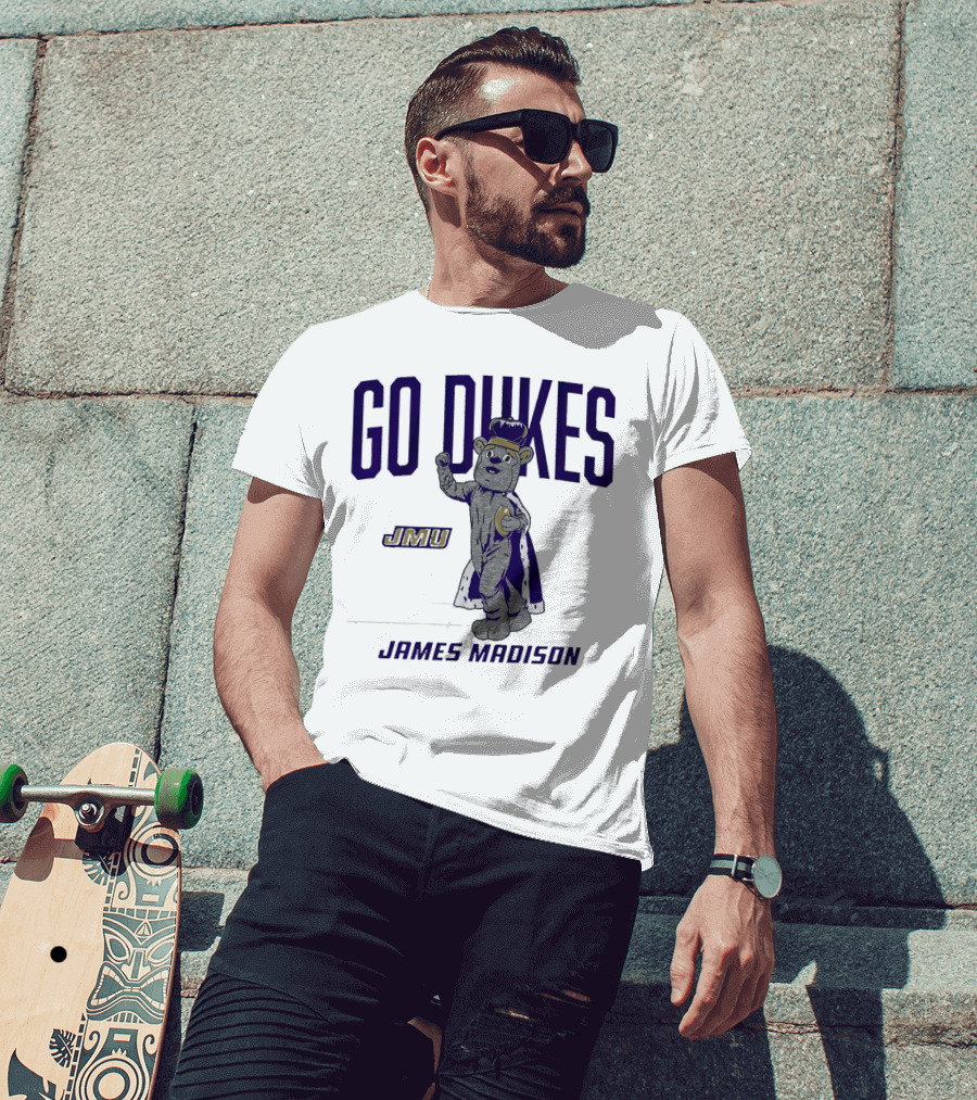James Madison Dukes JMU Go Dukes Mascot T-Shirt