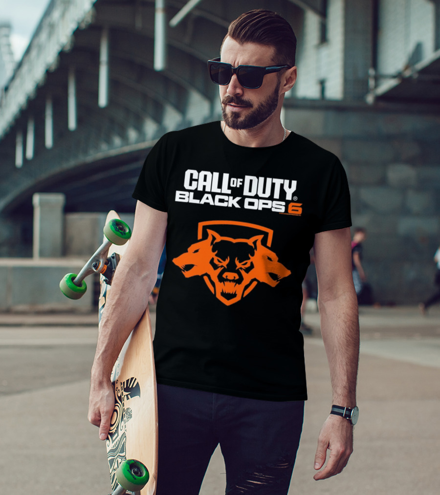 Ripple Junction Call Of Duty Black Ops 6 Orange Cerberus T-Shirt