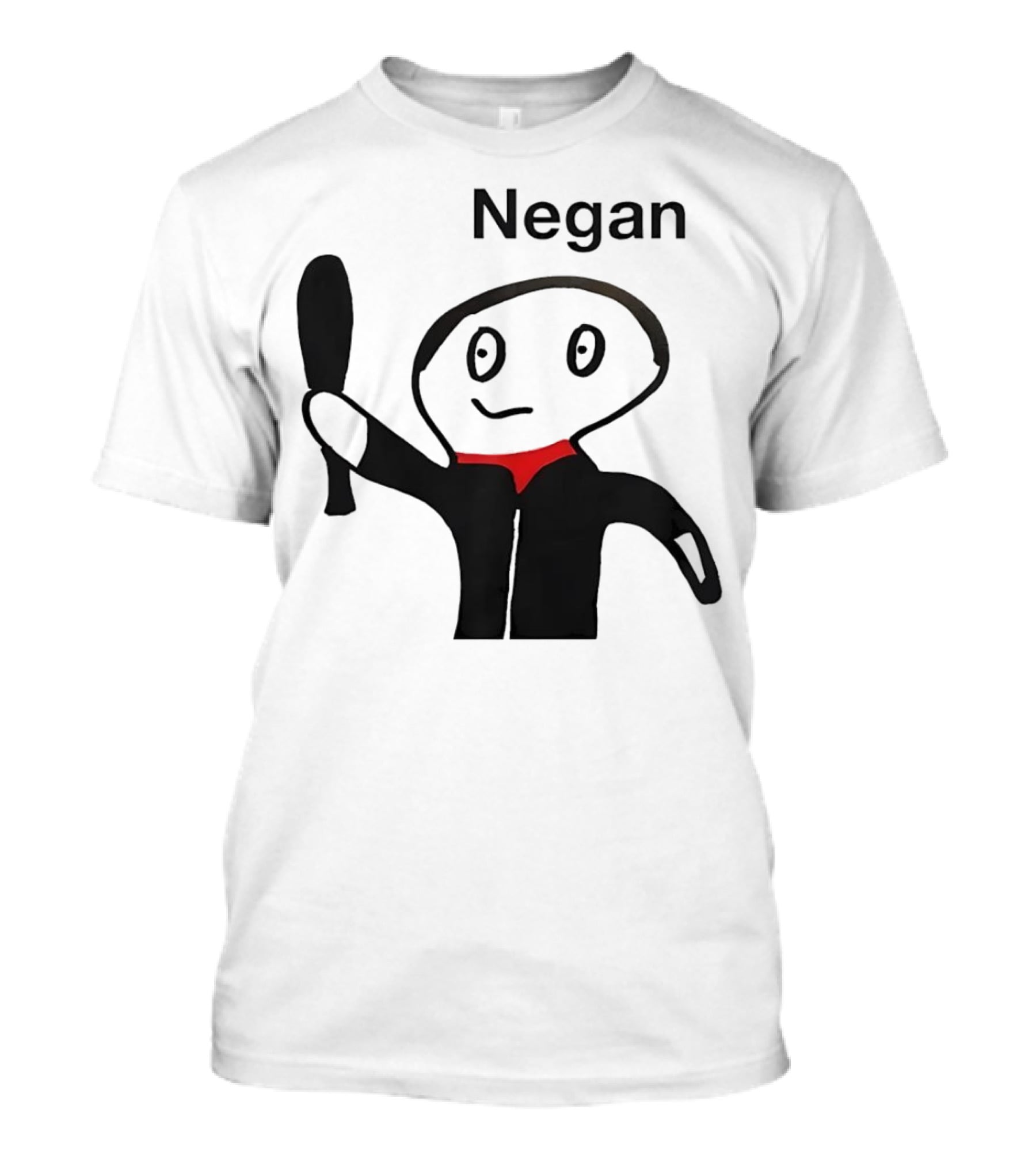 Negan Character With Bat From The Walking Dead T-Shirt
