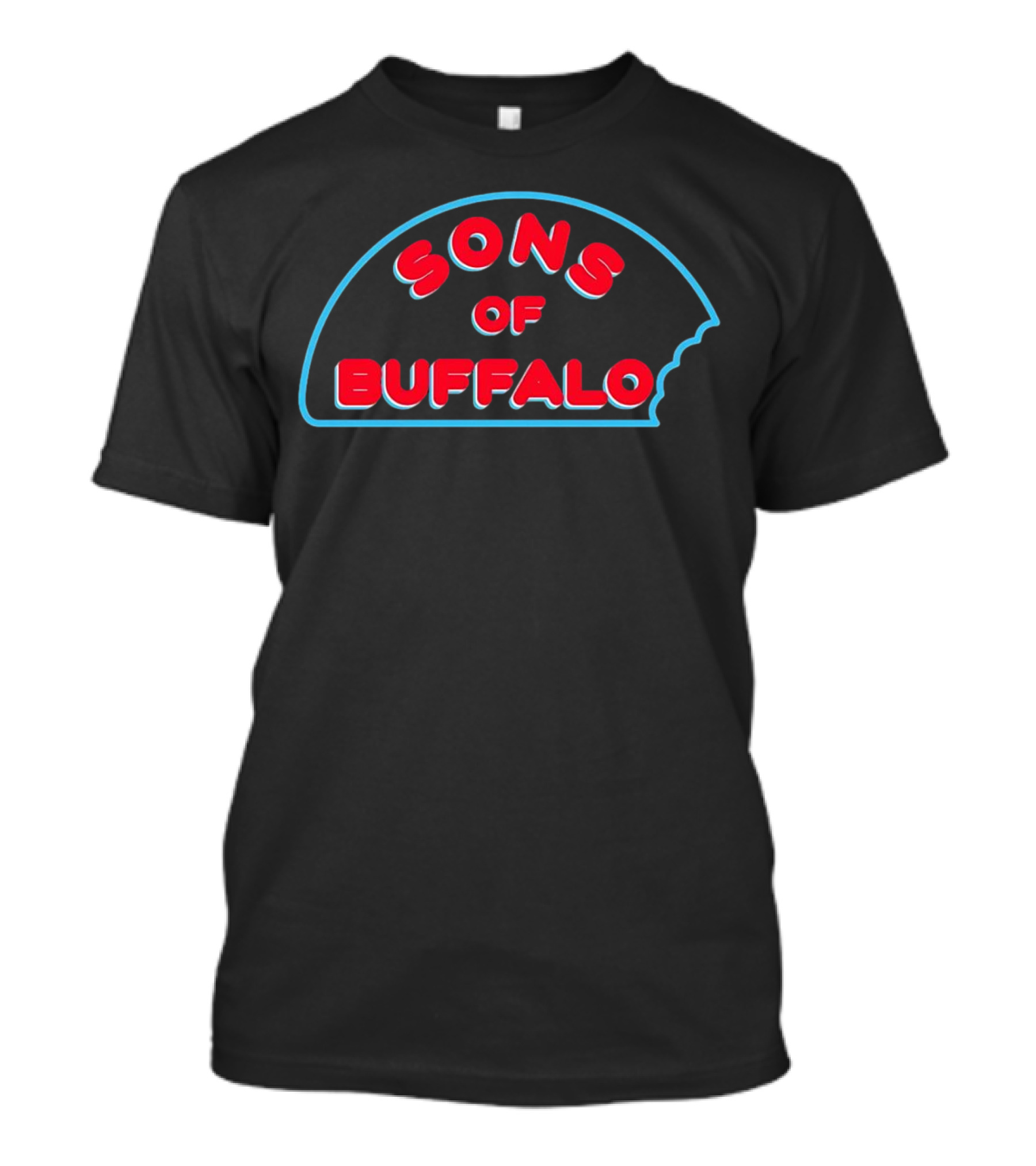Buffalo Sons Retro Neon Style Bite T-Shirt