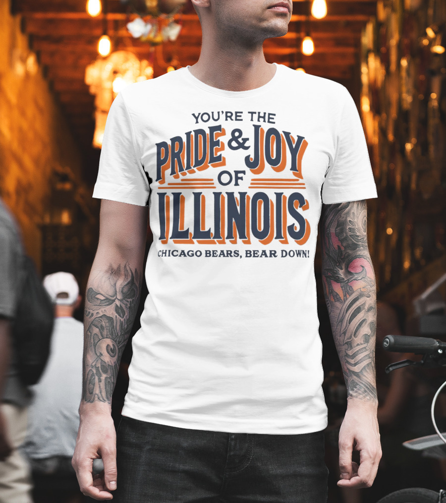 You're the Pride and Joy of Illinois Chicago Bears Bear Down T-Shirt