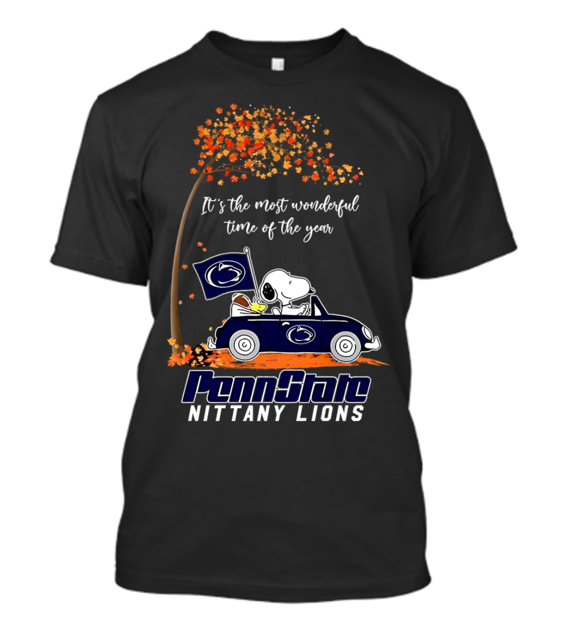 It's The Most Wonderful Time Of The Year Snoopy Driving Car Penn State Nittany Lions T-Shirt