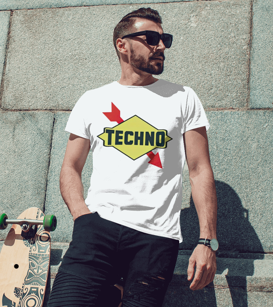 Techno Yellow Diamond Red Arrows T-Shirt