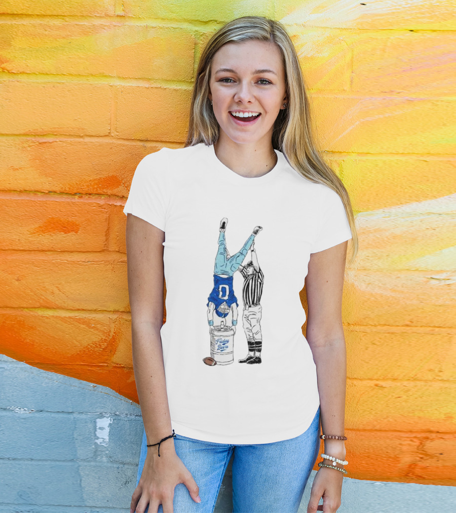 Football Keg Stand Touchdown Fridays Beers T-Shirt