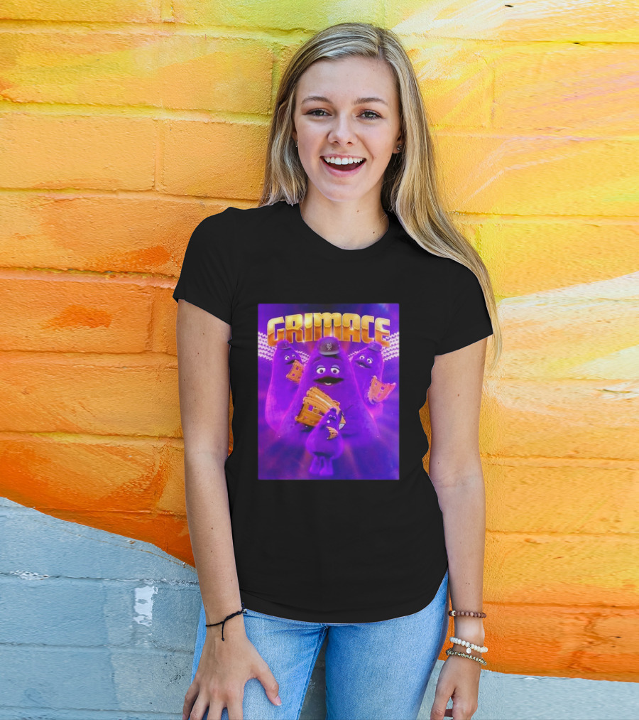Grimace New York Mets Baseball Mascot Collage Retro T-Shirt