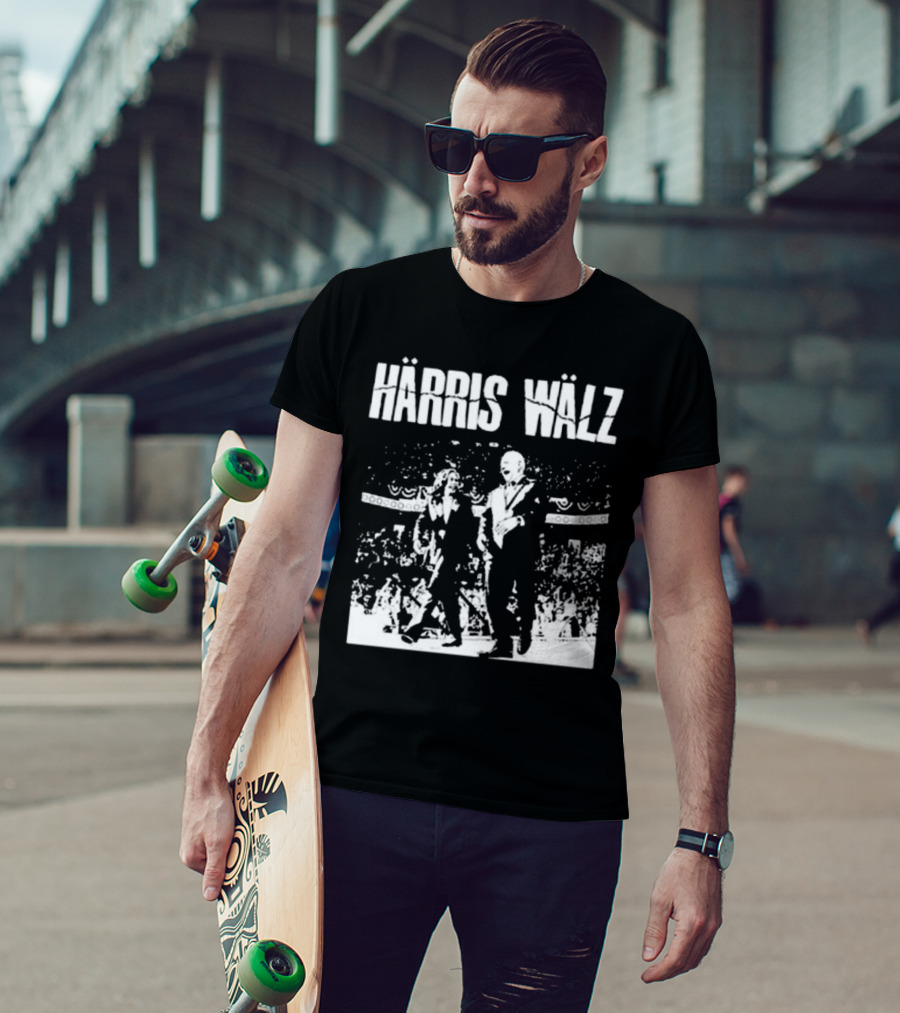 Härris Wälz Black And White Concert Scene T-Shirt