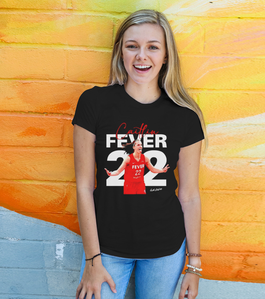 Caitlin Fever 22 Red Jersey SaeFere T-Shirt
