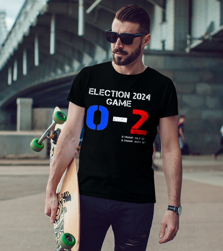 Election 2024 Game 0-2 Trump July 13th Sept 15th Missed Again T-Shirt