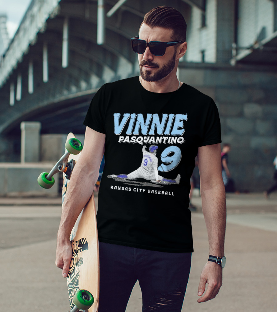 VINNIE PASQUANTINO 9 KANSAS CITY BASEBALL T-Shirt