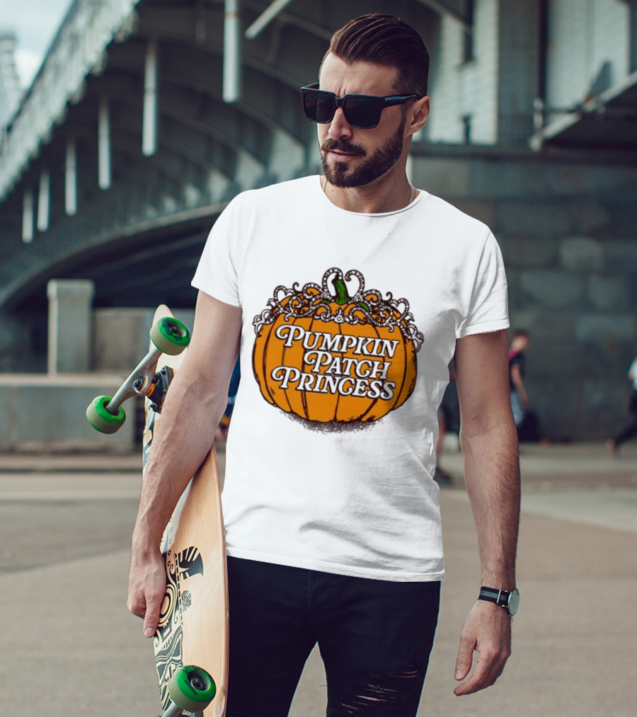 Pumpkin Patch Princess Orange Pumpkin With Vines T-Shirt