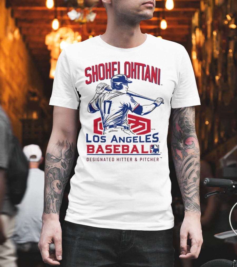 Shohei Ohtani Los Angeles Baseball Designated Hitter and Pitcher T-Shirt