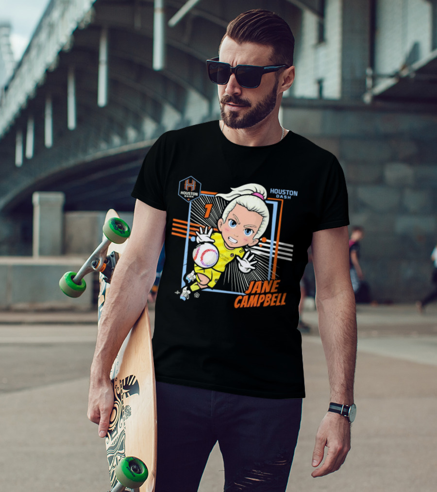 Houston Dash Jane Campbell Chibi Soccer Art 1 T-Shirt