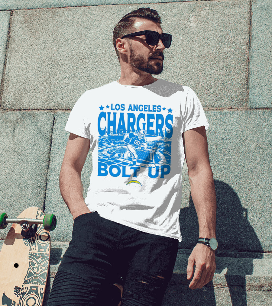 Los Angeles Chargers Bolt Up Gameday Football Stadium T-Shirt