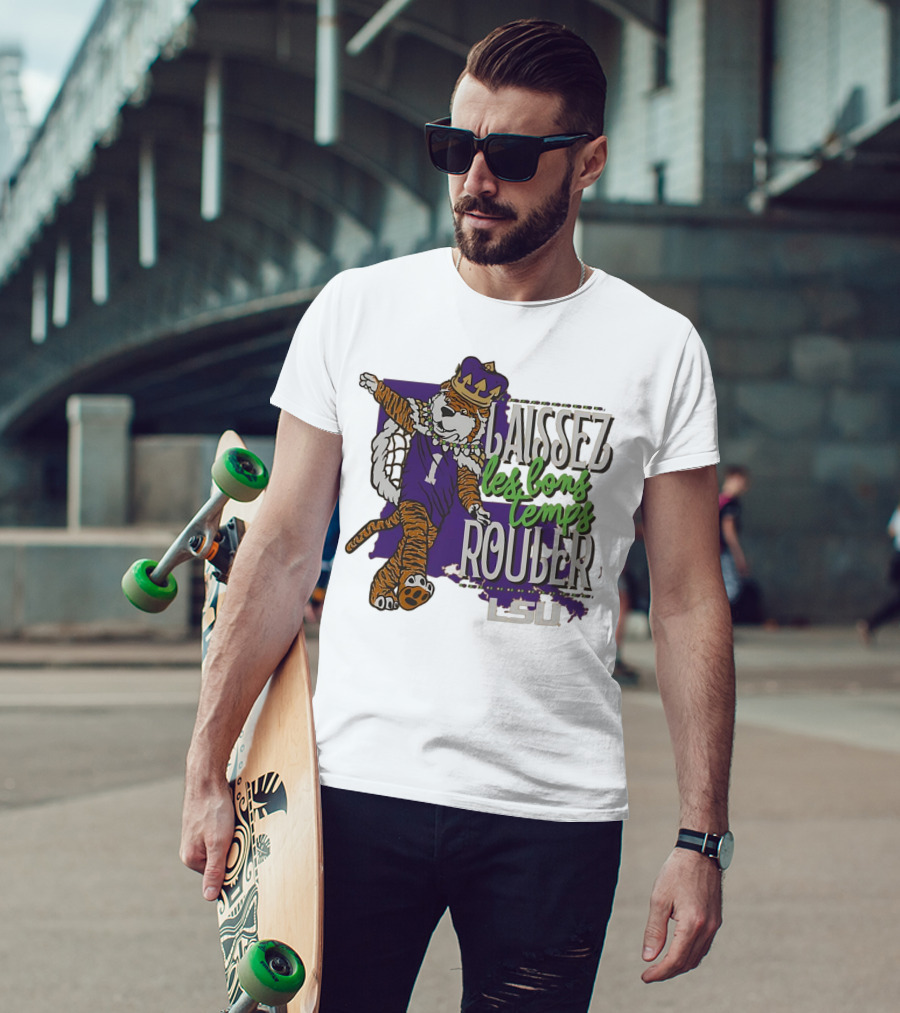 LSU Tigers Laissez Les Bons Temps Rouler Mardi Gras T-Shirt