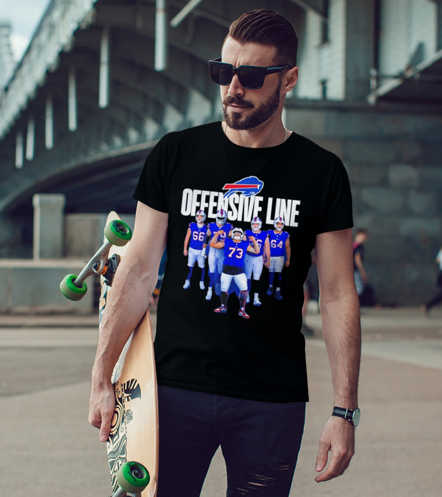 Buffalo Bills Offensive Line Love For The Big Team Spirit T-Shirt