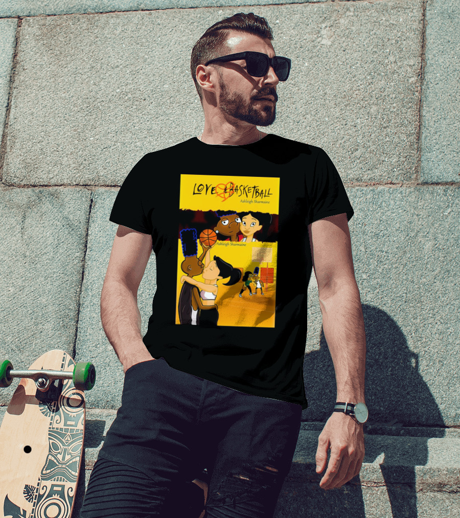 Love And Basketball Ashleigh Sharmaine Animated Romance Sports T-Shirt