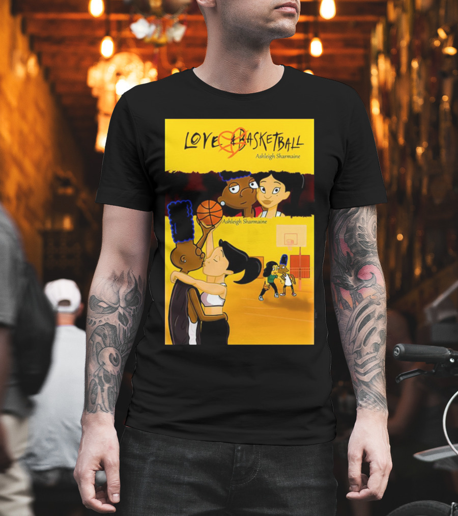 Love And Basketball Ashleigh Sharmaine Animated Romance Sports T-Shirt
