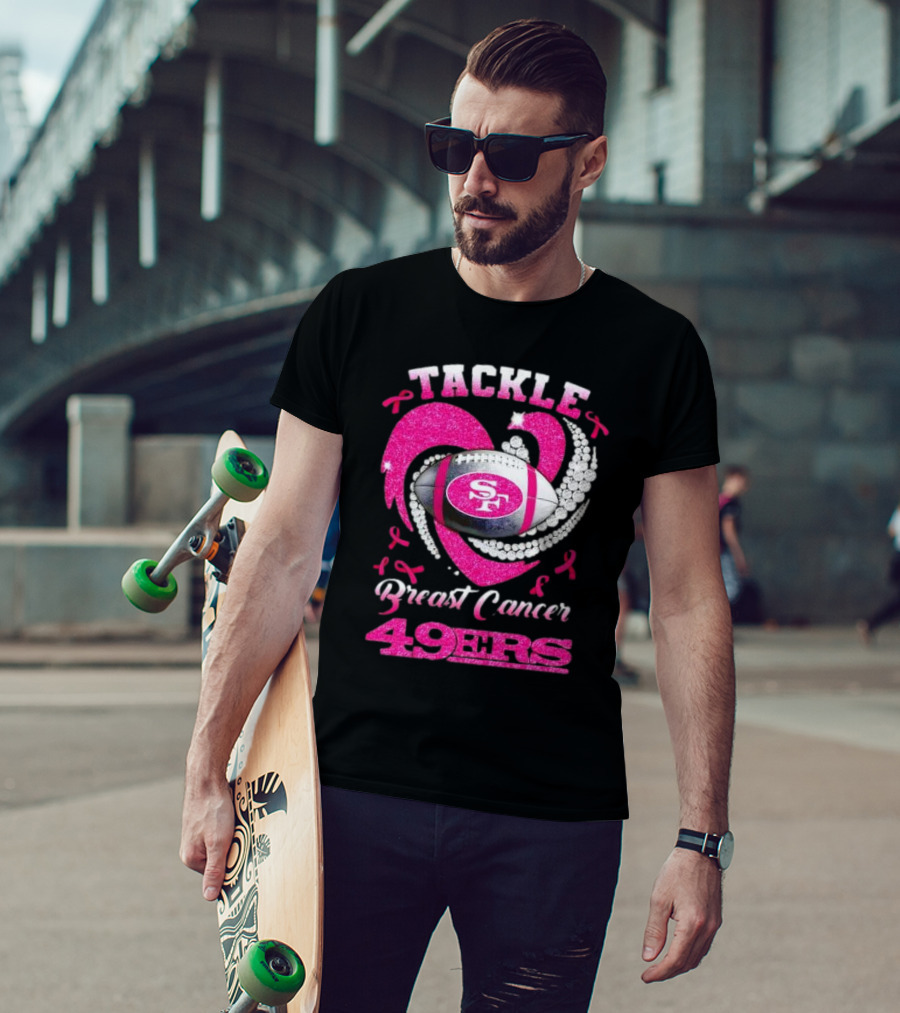 Tackle Breast Cancer San Francisco 49ers Football Pink Awareness 49ers T-Shirt