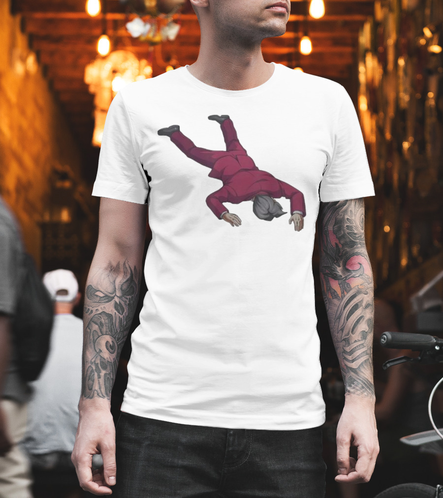 Ace Attorney Investigations Collection Miles Edgeworth Faceplant Pose T-Shirt