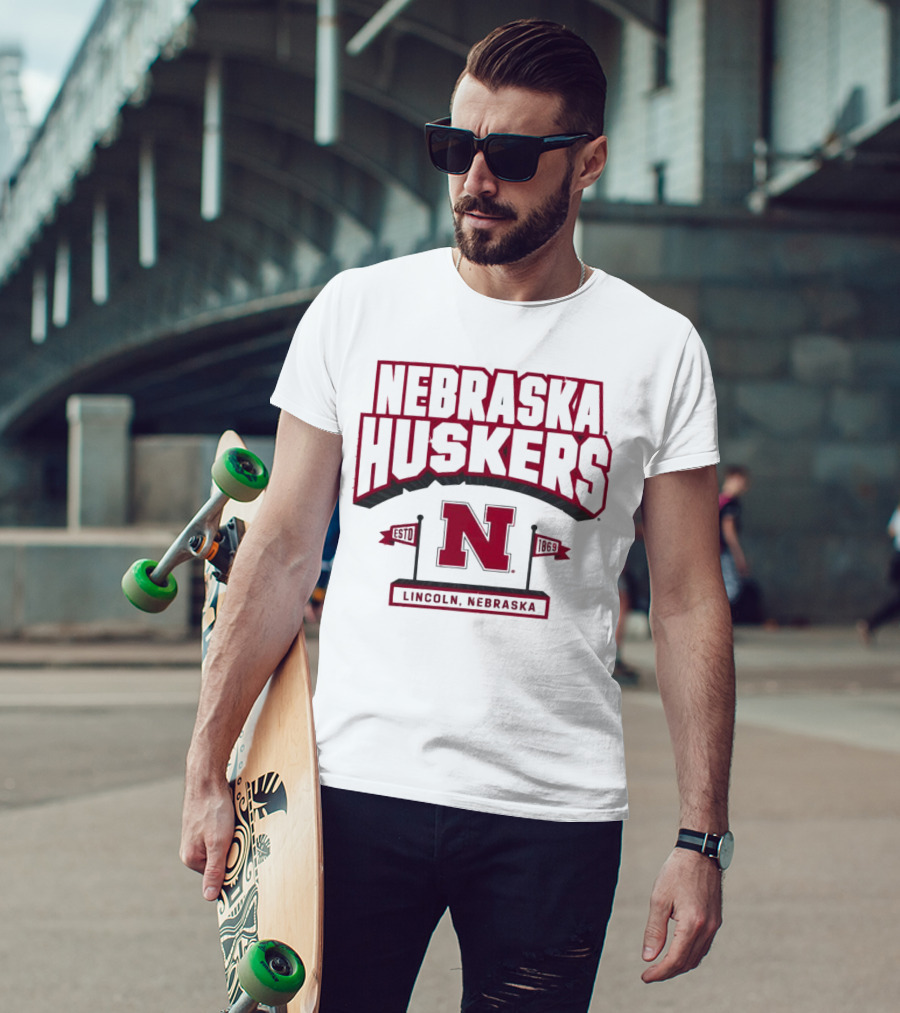 Nebraska Huskers Lincoln Nebraska Estd 1869 N T-Shirt