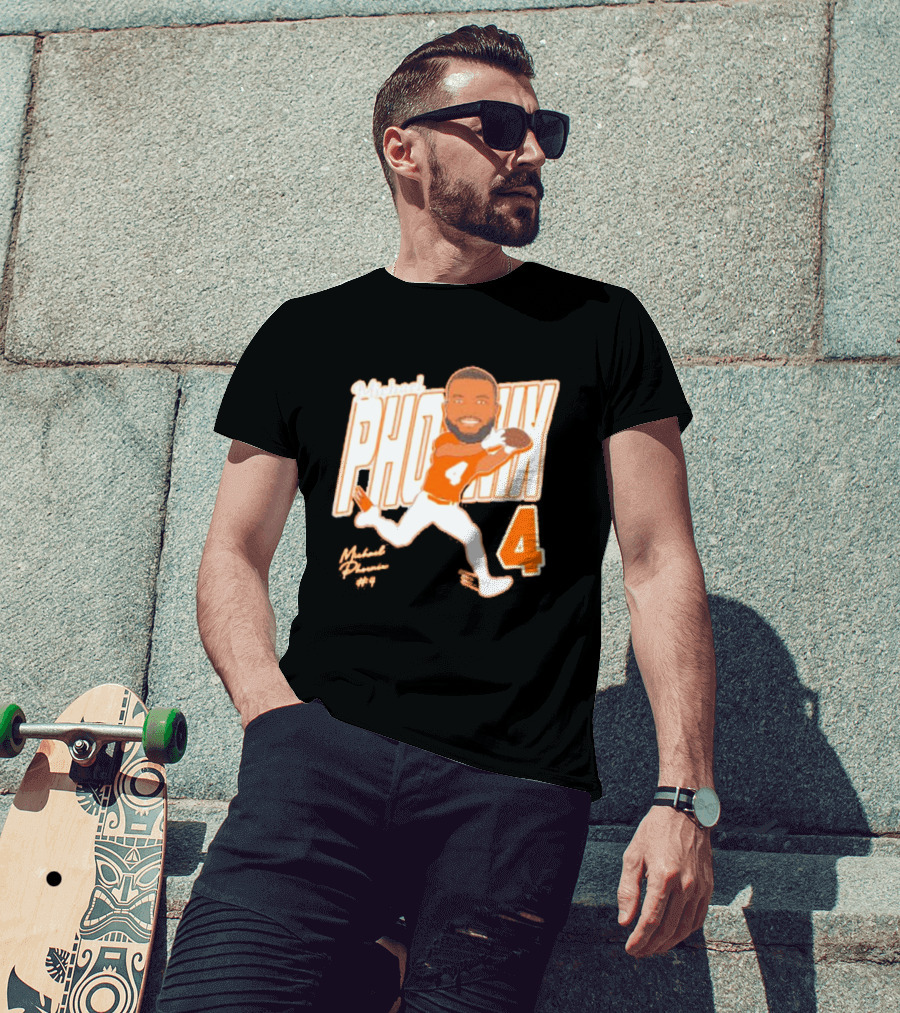 Michael Phoenix #4 Sam Houston Bearkats Signature Player Cartoon T-Shirt