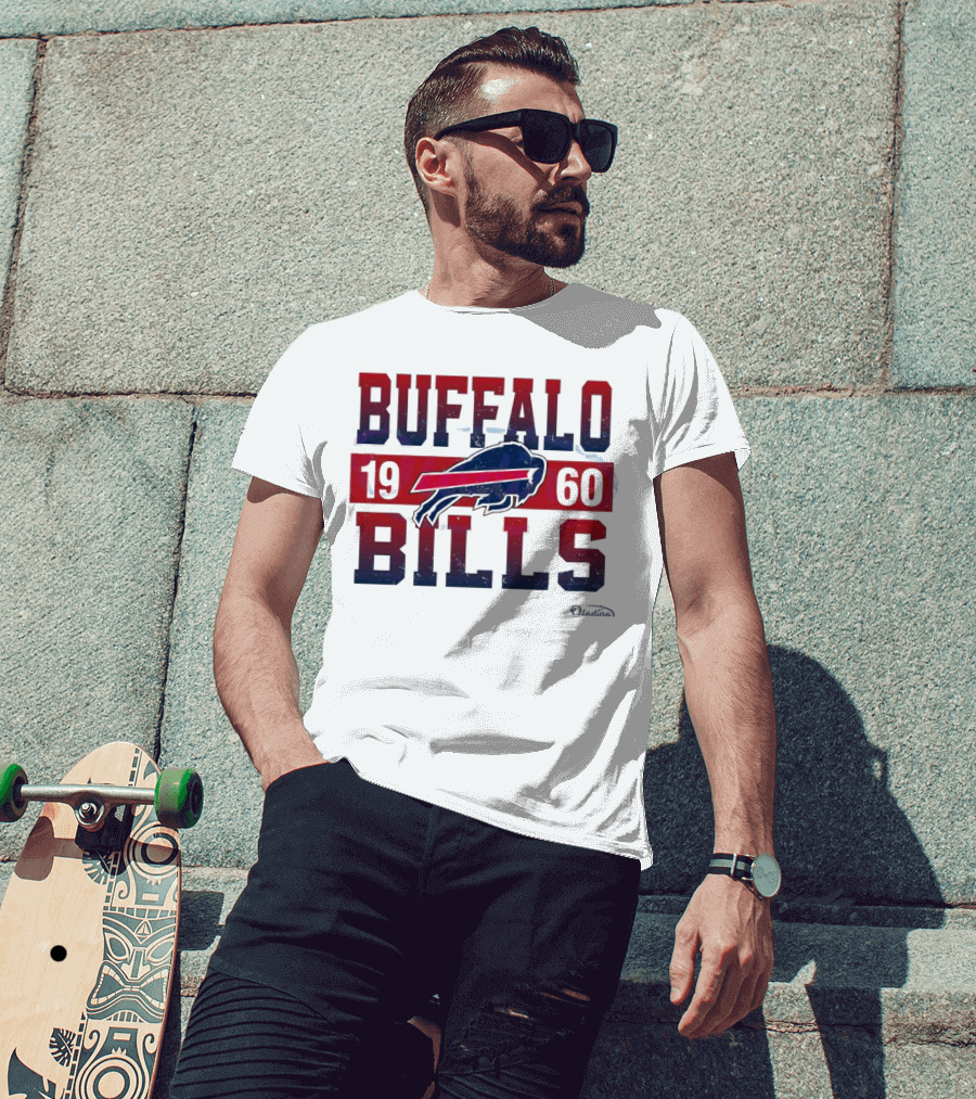 Buffalo Bills 1960 Retro Vintage Football Logo New Era T-Shirt