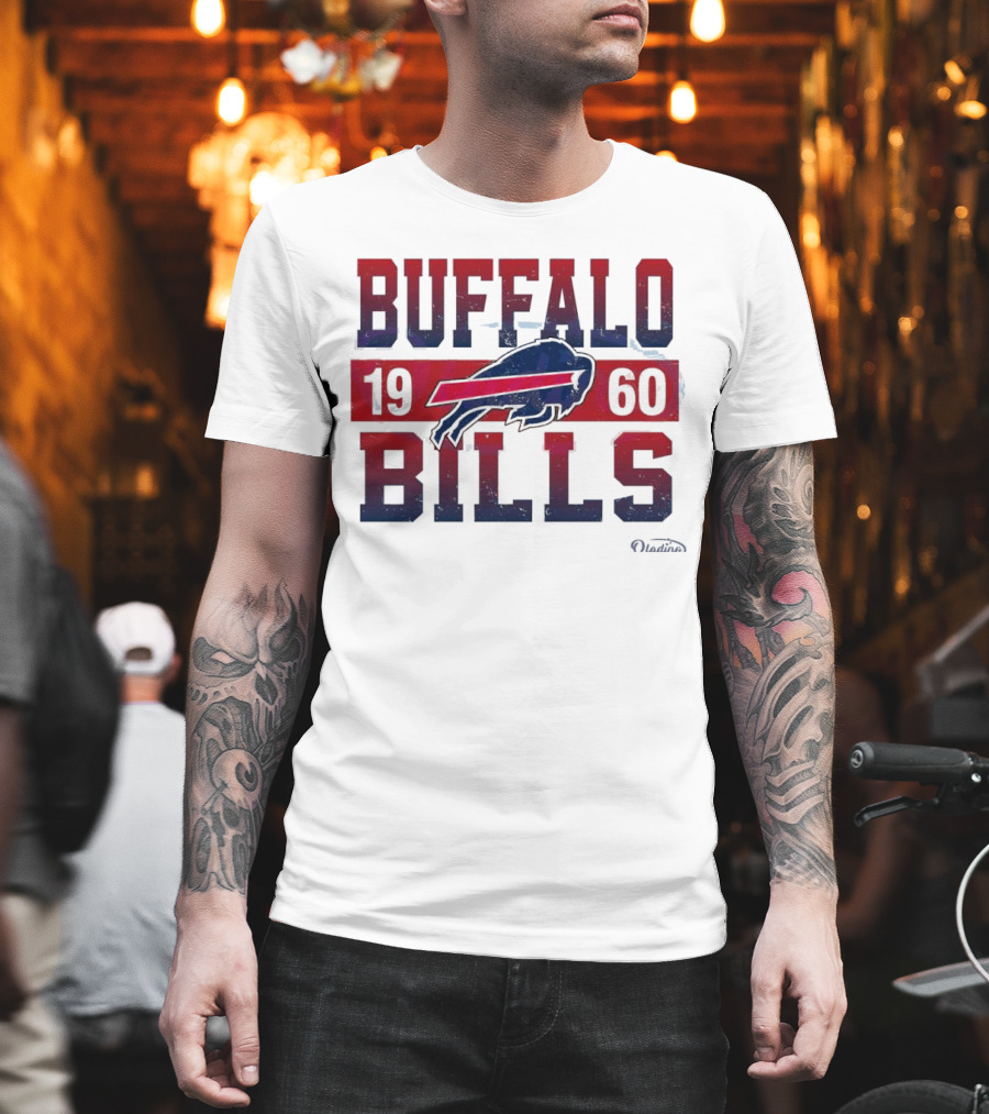 Buffalo Bills 1960 Retro Vintage Football Logo New Era T-Shirt