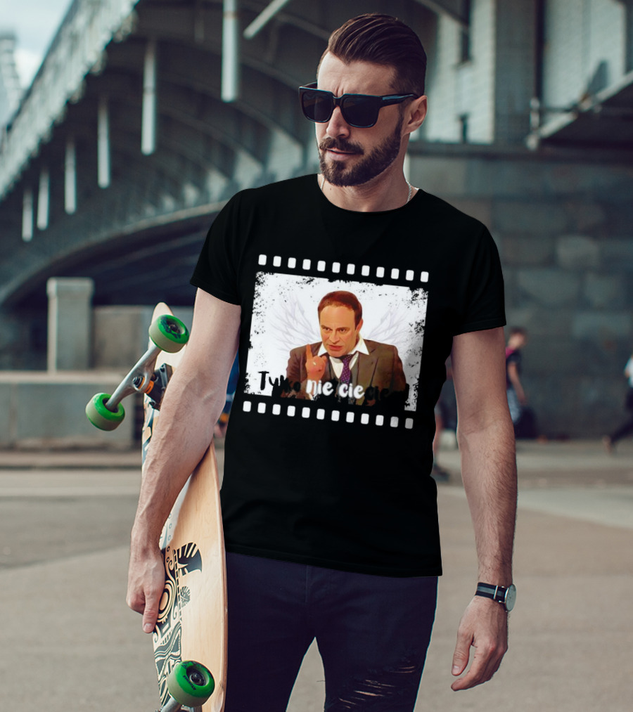 Tylko Nie Cieciem Stanisław Anioł Filmstrip Winged T-Shirt