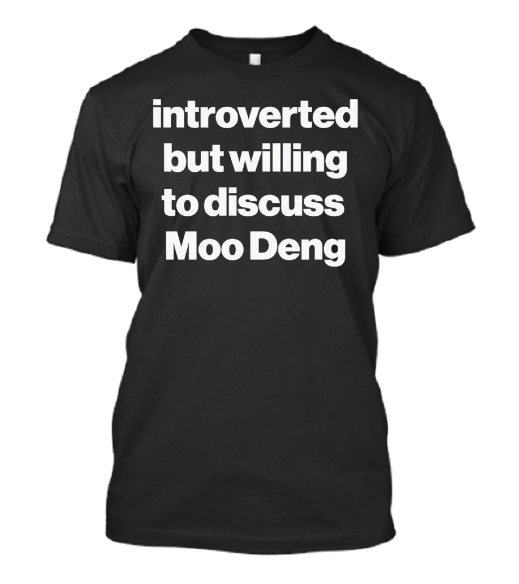 Introverted But Willing To Discuss Moo Deng Enthusiast T-Shirt