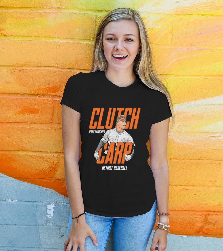 Clutch Carp Kerry Carpenter Detroit Baseball T-Shirt