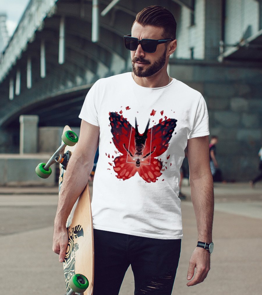 Silent Hill 2 Coicted Form Red Butterfly T-Shirt