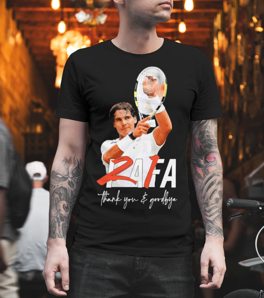 Rafa Nadal Thank You and Goodbye Tennis T-Shirt