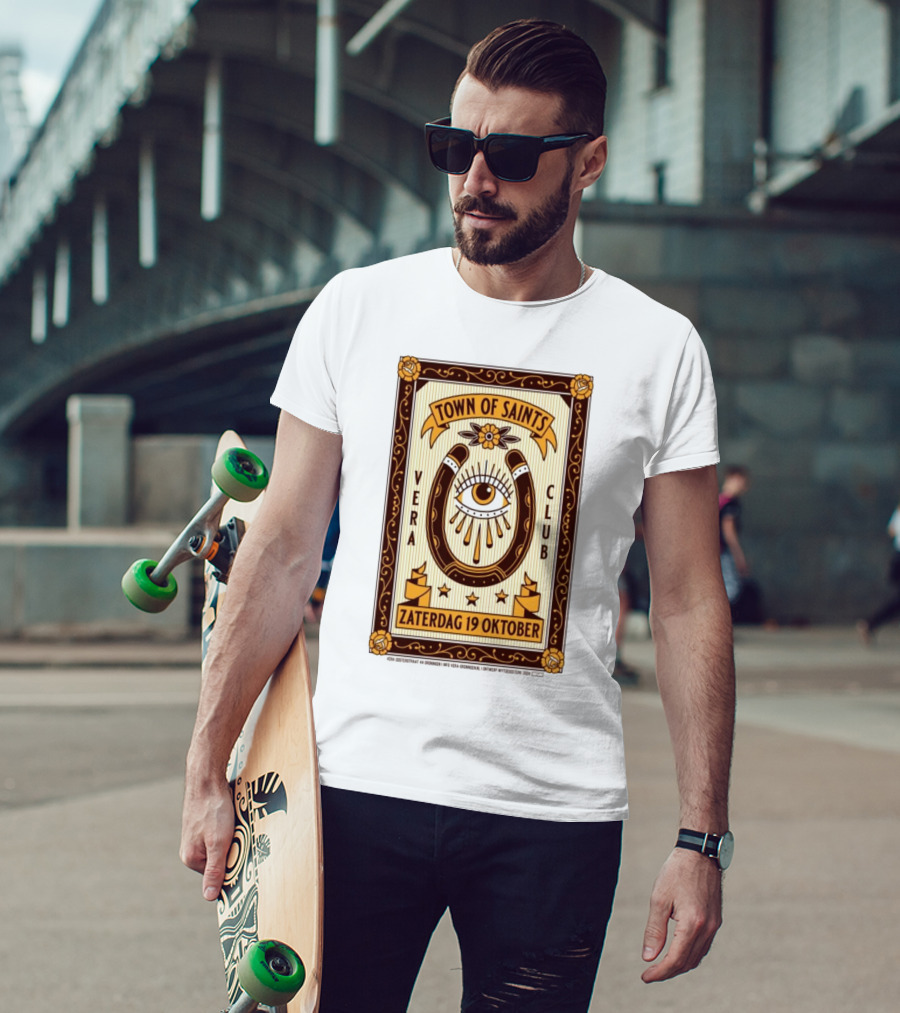 Town Of Saints Vera Club Zaterdag 19 Oktober Oosterstraat 44 Groningen Nederland T-Shirt