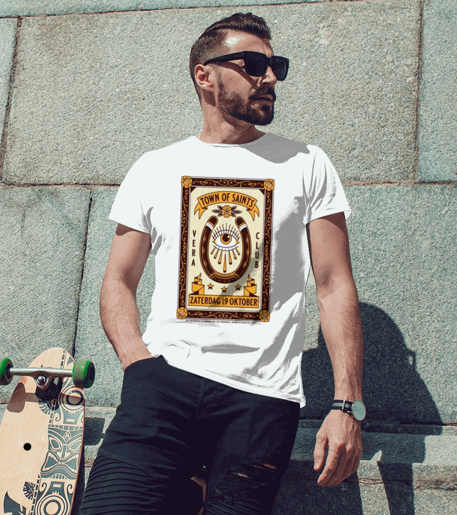 Town Of Saints Vera Club Zaterdag 19 Oktober Oosterstraat 44 Groningen Nederland T-Shirt