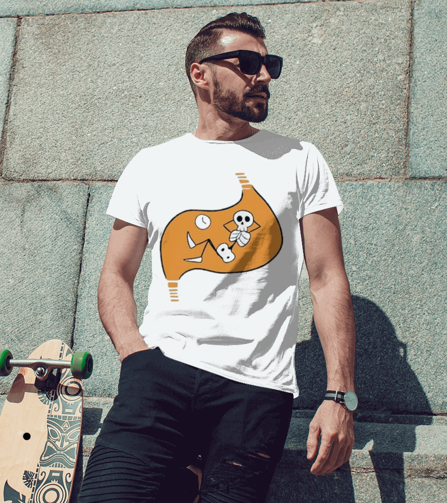 Delicious In Dungeon Meshi Laios Touden Skeleton Relaxing Inside Stomach T-Shirt