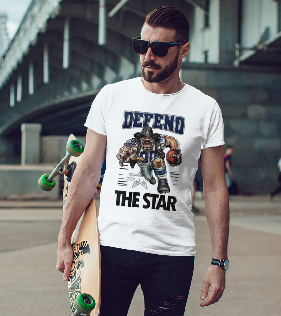 Dallas Cowboys Defend The Star Football Warrior T-Shirt