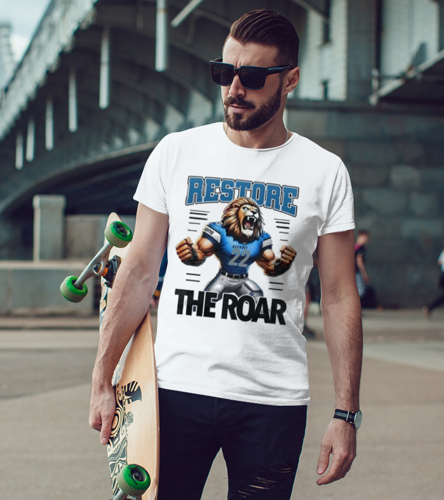 Restore Detroit Lions Pride The Roar T-Shirt